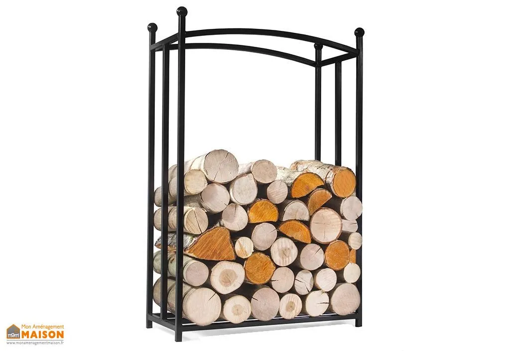Range-Bûches Berry en Acier 60 x 25 x 90 cm