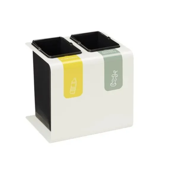 POUBELLE TRI SELECTIF INTERIEUR TRIBU Rossignol 2 X 15 Litres