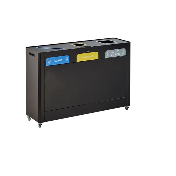 POUBELLE TRI SELECTIF TRIMOUV Rossignol 3 X 60 litres