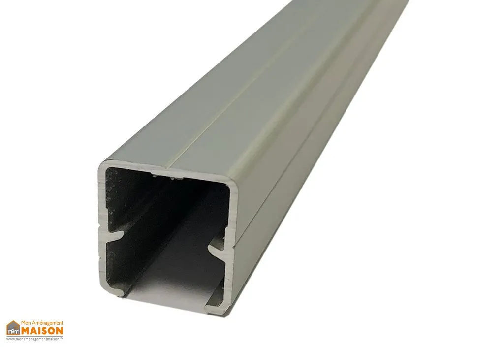 Profil U Encadrement Aluminium pour Verre Synthétique 2m