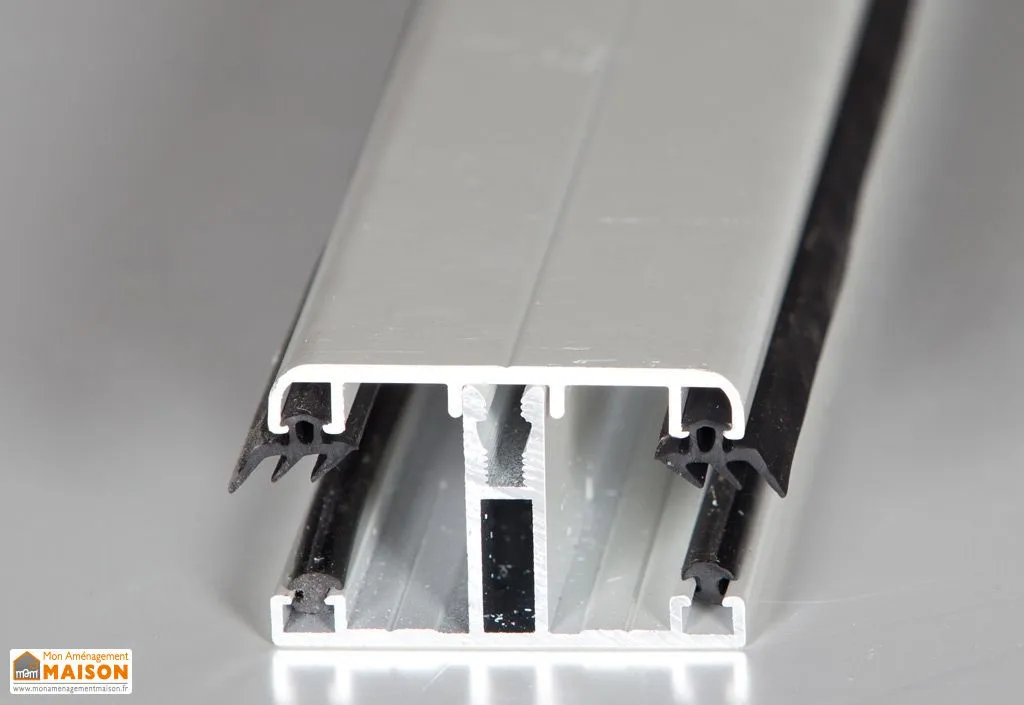 Profil T de jonction + capot pour polycarbonate 32 mm - Blanc sur mesure