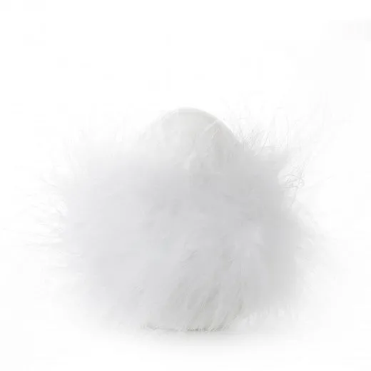 Décor dolomite Cebal Blanc d'oeuf, Ø6xH8 cm