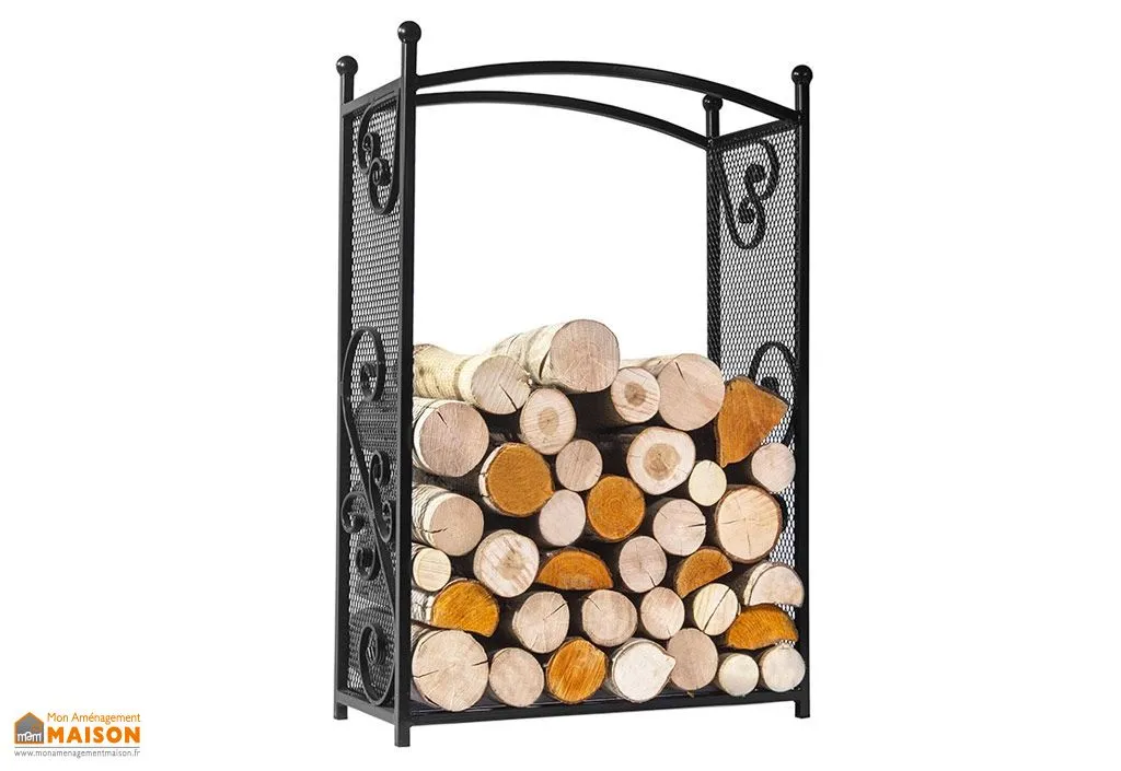 Range-Bûches Cherry en Acier 60 x 25 x 90 cm