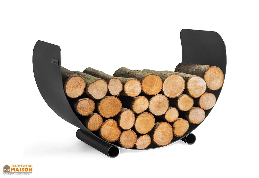 Range-bûches intérieur en acier 70 x 45 cm