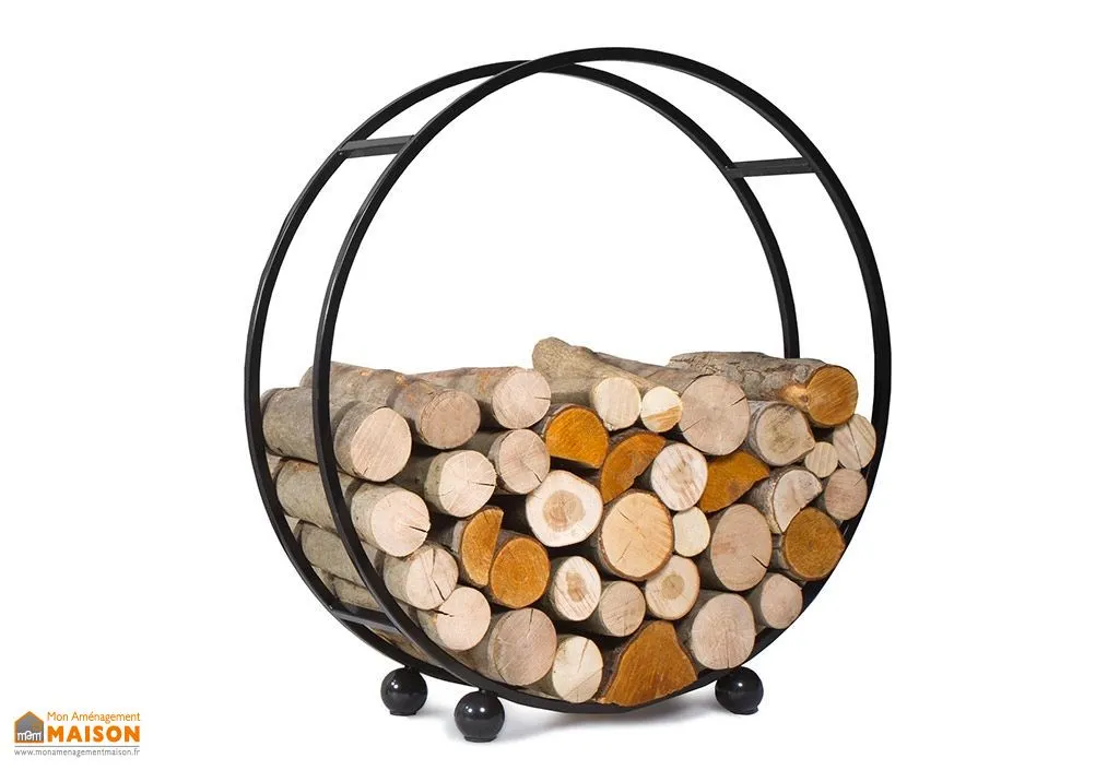 Range-Bûches Daisy en Acier 80 x 85 cm