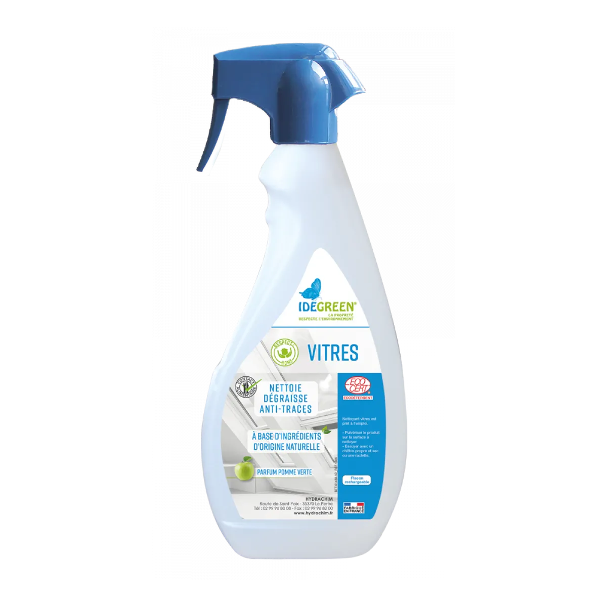 Respect Home Vitres pulvérisateur 750ml nettoyant vitre & surfaces modernes