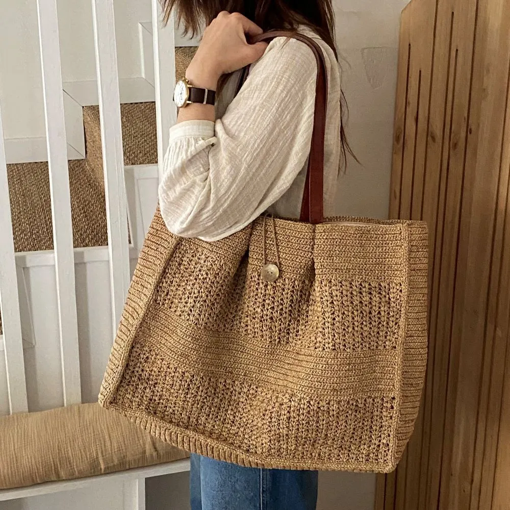 Sac à main en raphia fait à Madagascar - Moyen modèle