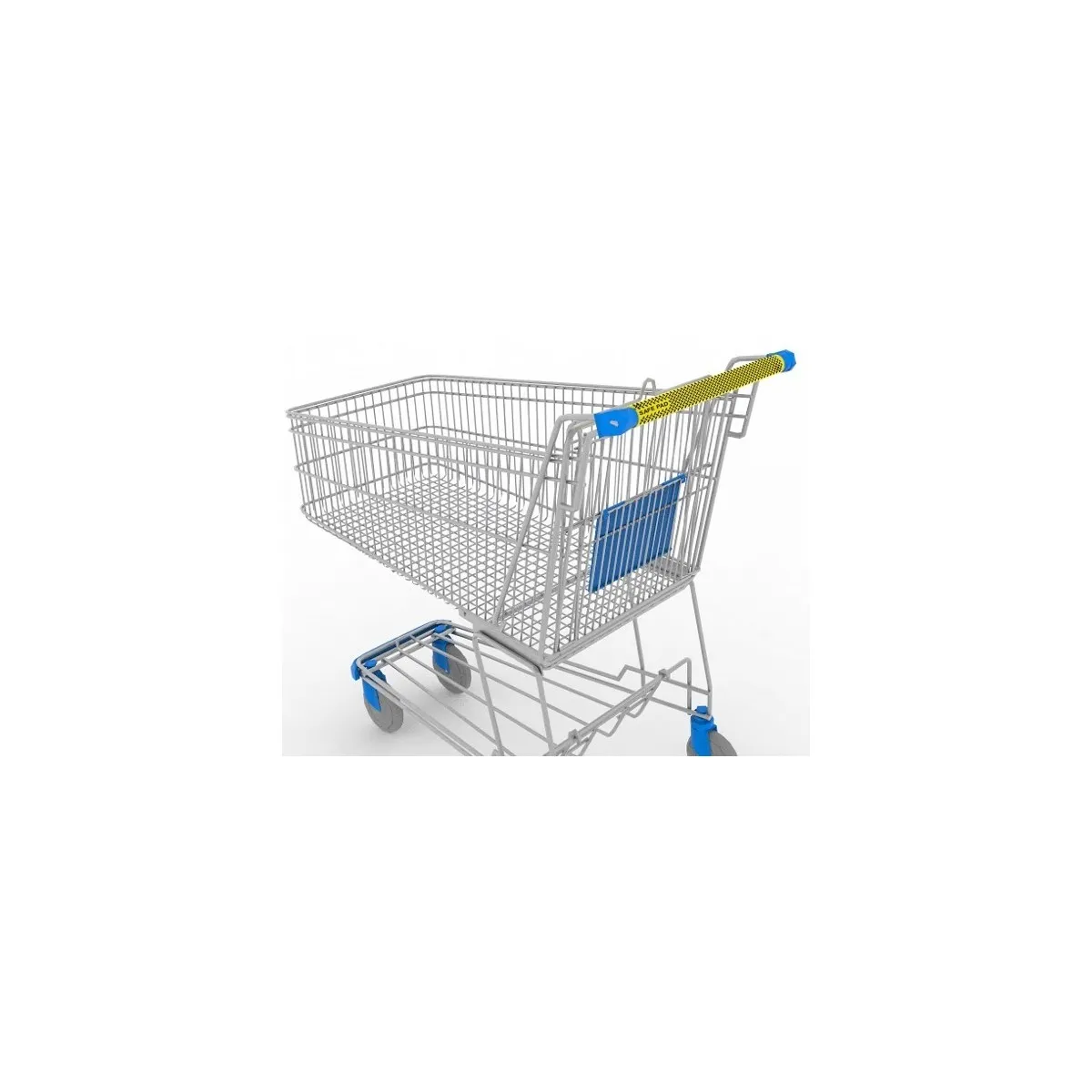 Safe Wrap adhésif virucide et bactéricide poignée chariot de courses et caddie