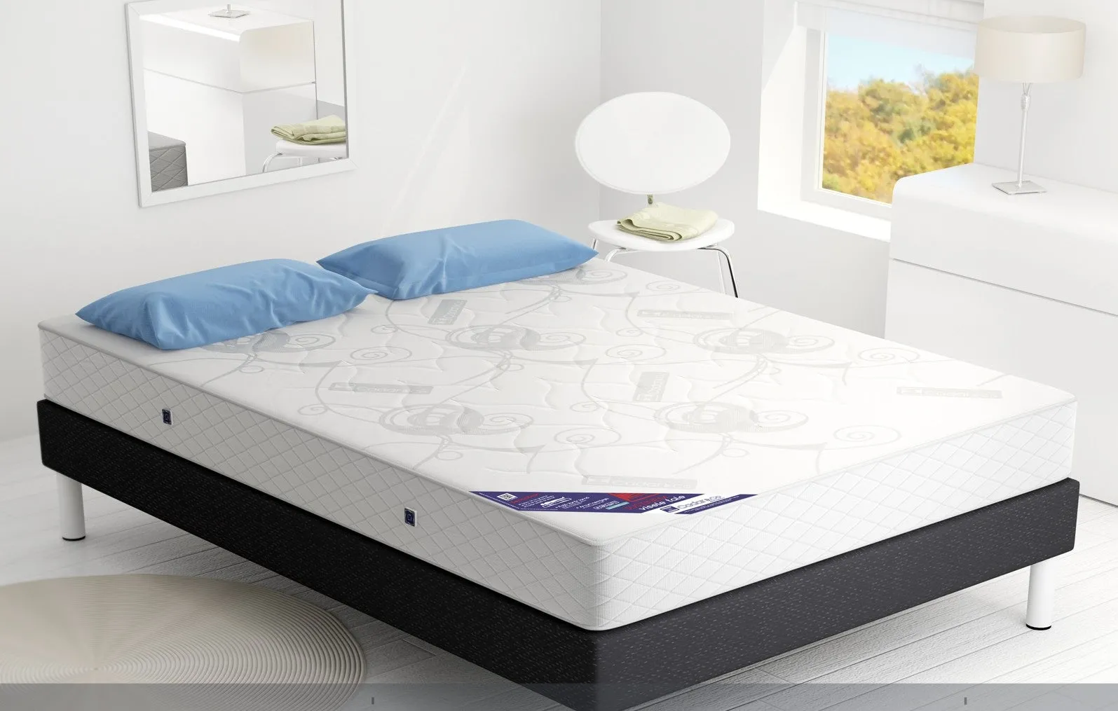 Matelas super orthopédique avec ressorts Sensation, 24 cm