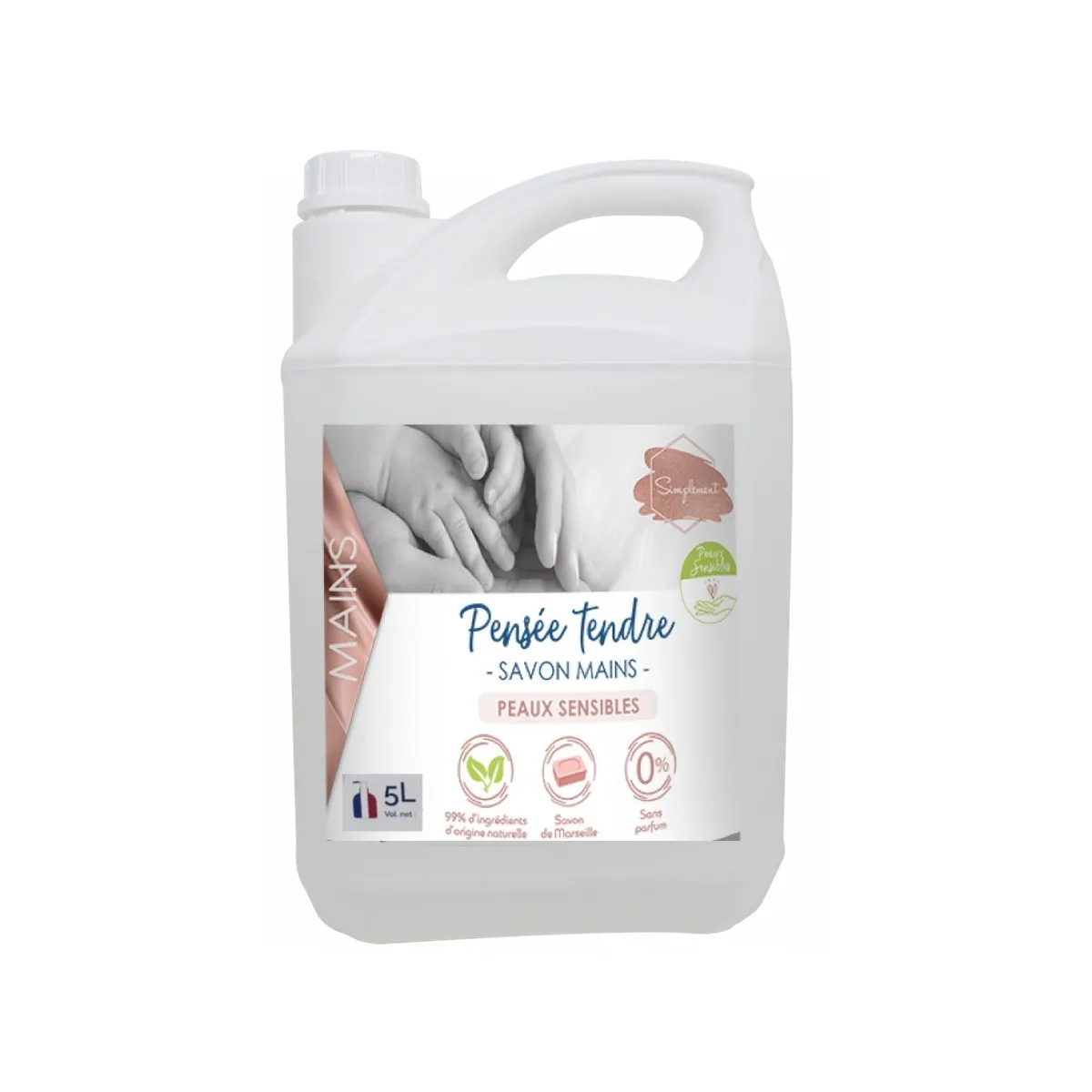 Pensée Tendre savon de Marseille liquide 5l