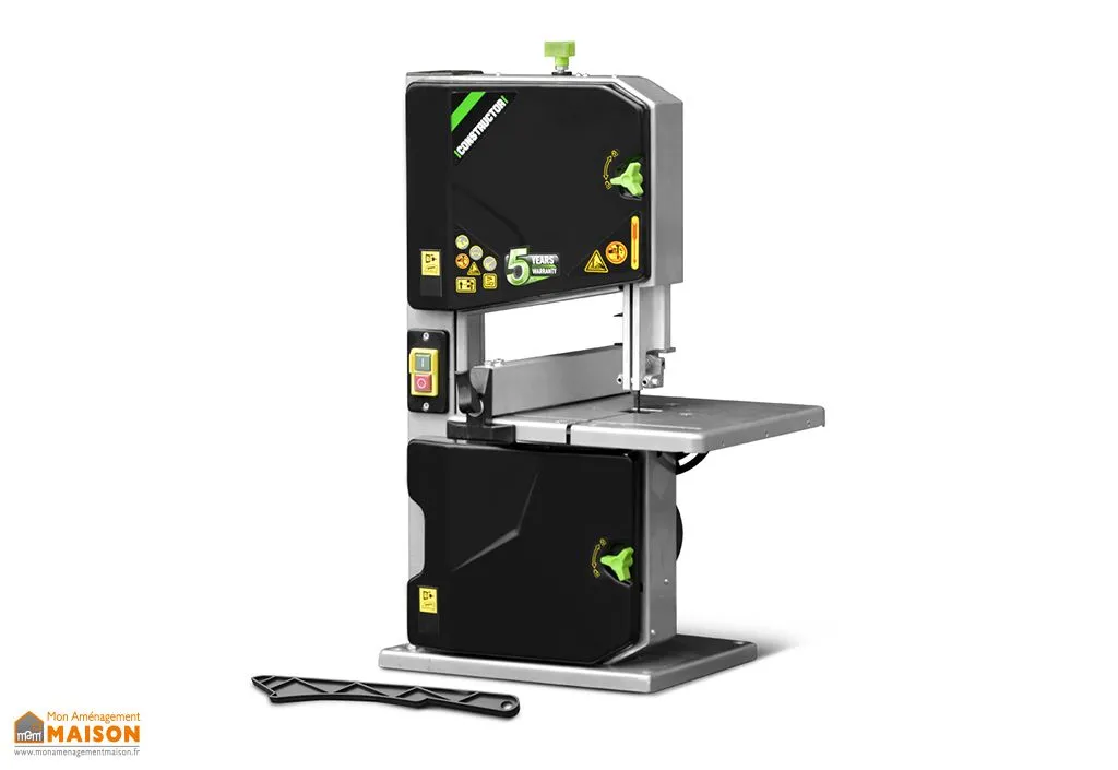 Scie à ruban avec guide latéral 250 W – 195 mm