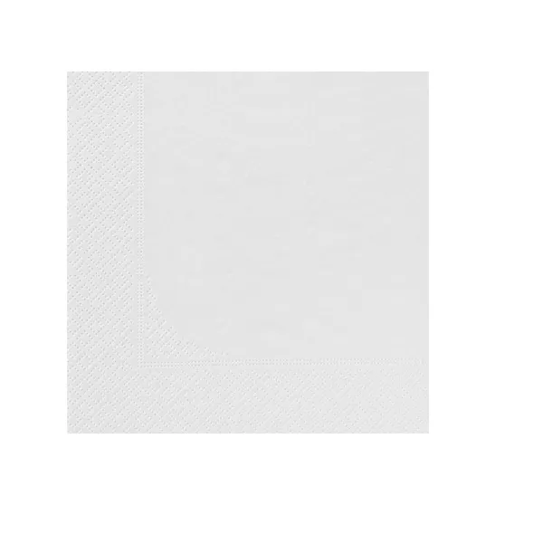 SERVIETTE OUATE Blanche 29×29 cm 1 feuille Carton de 3200