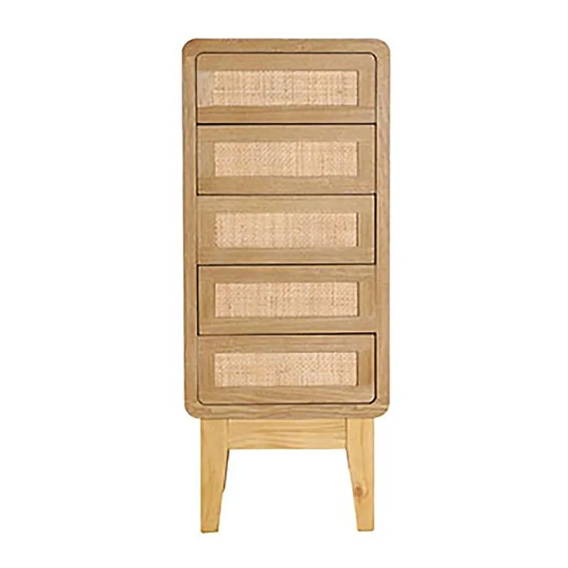 Commode en bois de sapin naturel, 40 x 41 x 101 cm | Doazit