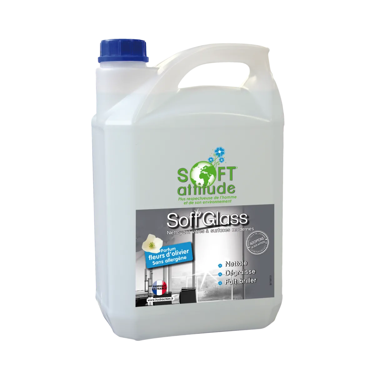 Soft Glass produit vitres et surfaces 5l