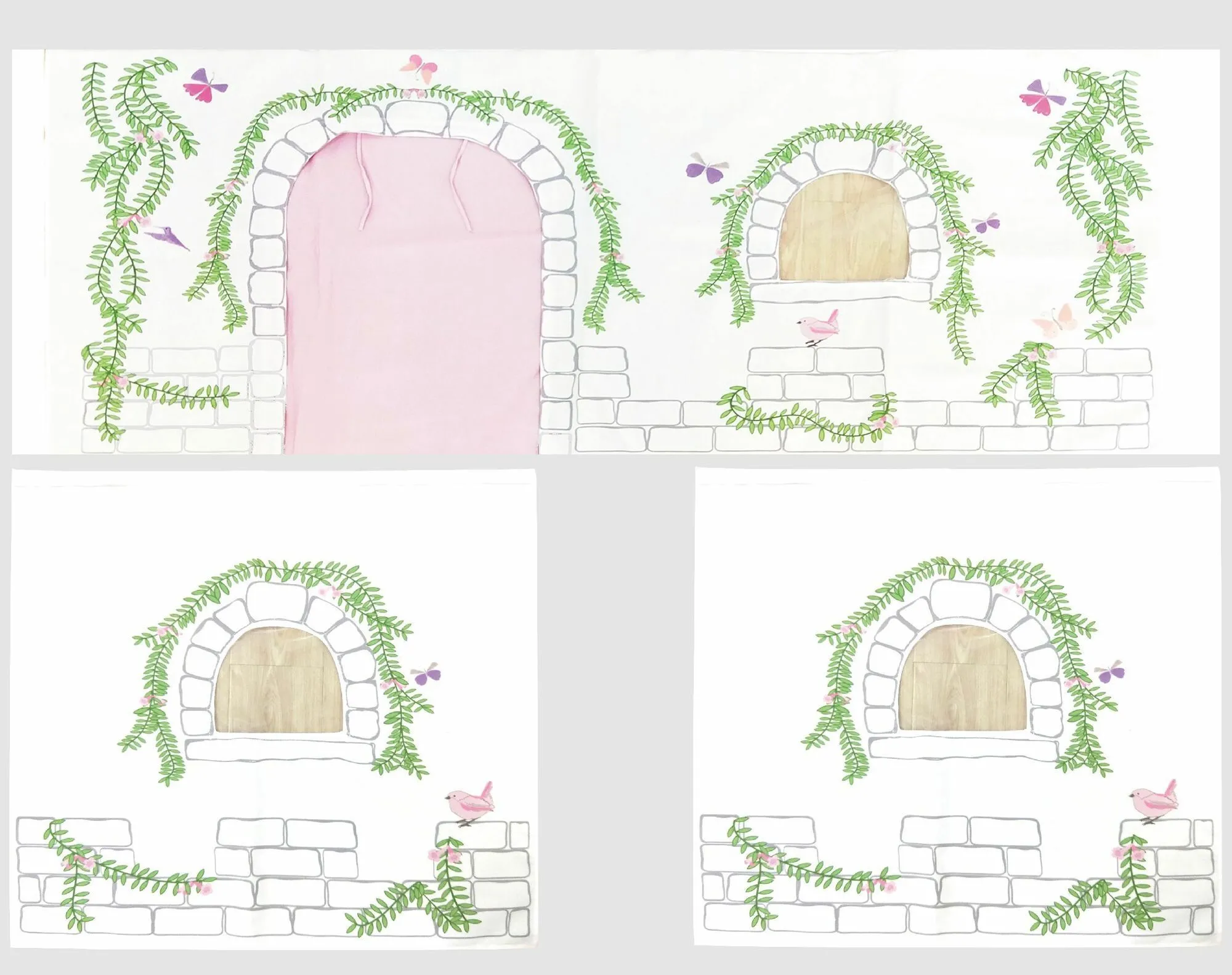 Tente pour lit mi-hauteur, thème Birdy