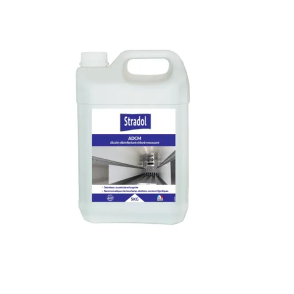 STRADOL ADCM Alcalin Désinfectant Chloré Moussant Bidon 5 L