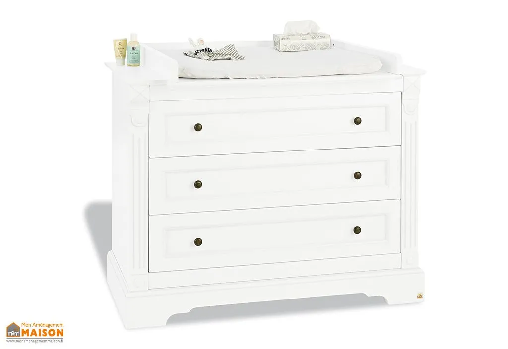 Table à Langer et Commode pour Enfant Evolutive Emilia