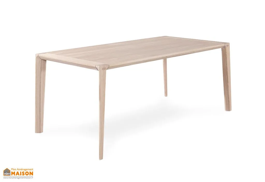 Table de Salle à Manger en Bois de Chêne Raia (Pls Tailles)