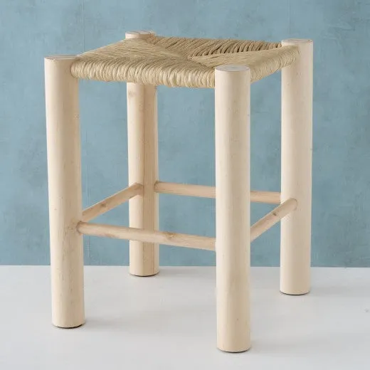 Tabouret Jouko en bois naturel, l32xA32xH40 cm