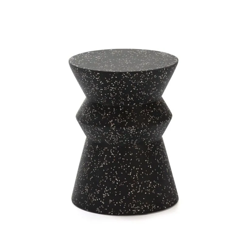 Tabouret en terrazzo époxy, 35x35x46 cm