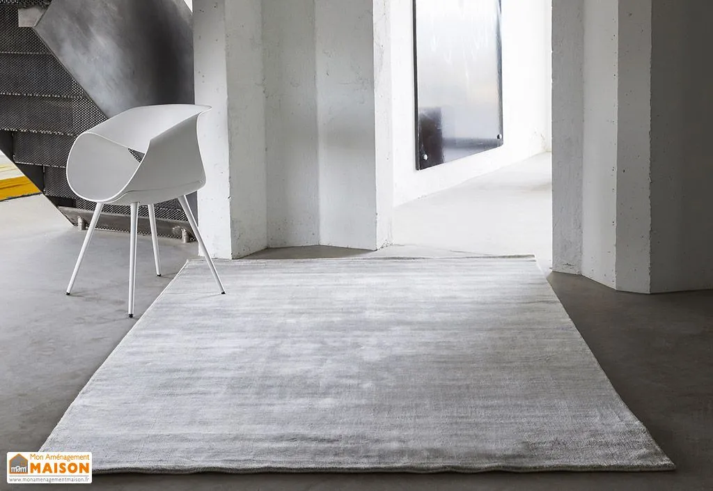 Tapis en Fibres de Bambou Bamboo Light Grey (4 Tailles)
