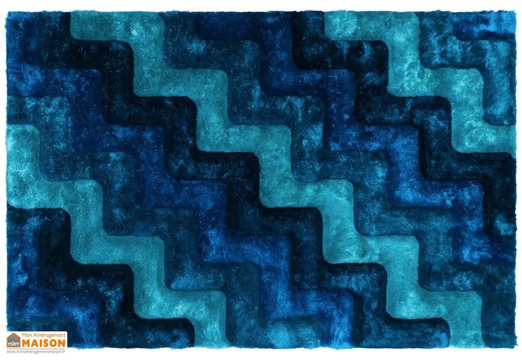 Tapis en Polyester et Coton Waves (3 Tailles)