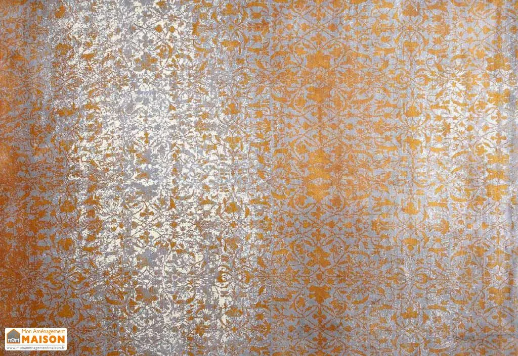 Tapis de salon rectangulaire en viscose - Eco