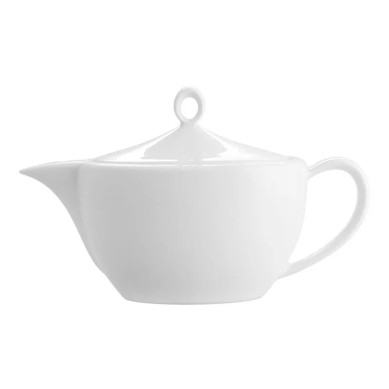 Théière en porcelaine blanche, 25,1 x 11,9 x 15,4 cm | Broadway Blanc