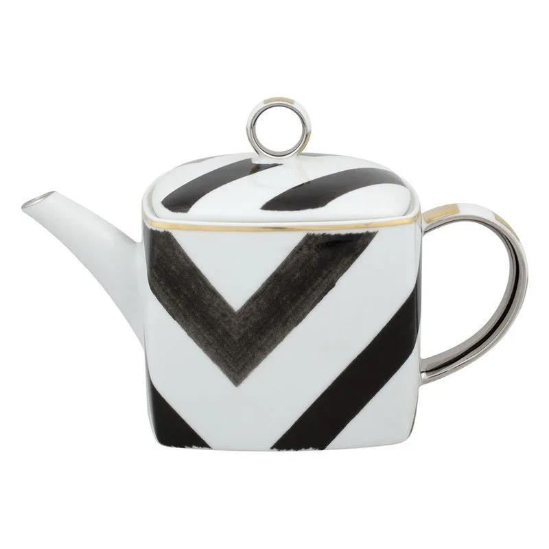 Théière en porcelaine multicolore, 23,3 x 12,7 x 14,3 cm | Soleil et ombre