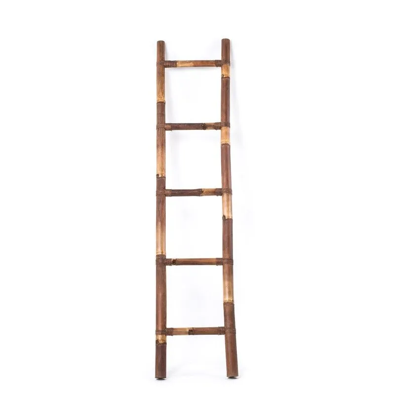 Échelle décorative en bambou marron, 40x200 cm