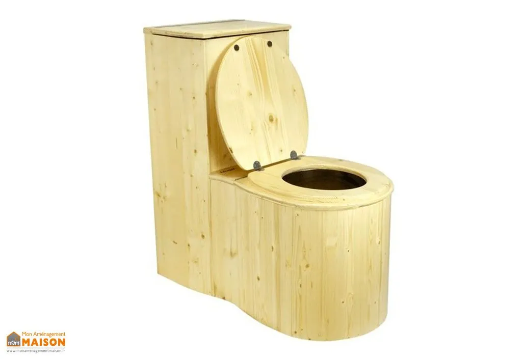 Toilette Sèche d’Intérieur en Bois d’Épicéa Cagaròl 40 x 79 cm