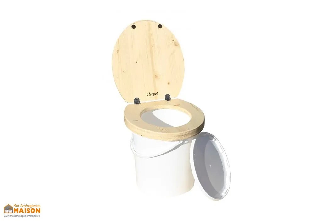 Toilette Sèche de Voyage en Bois d’Épicéa Colombus 37 x 40 cm