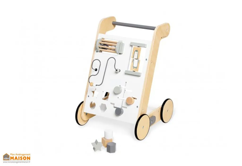 Chariot d’activité pour enfant en bois – Tino
