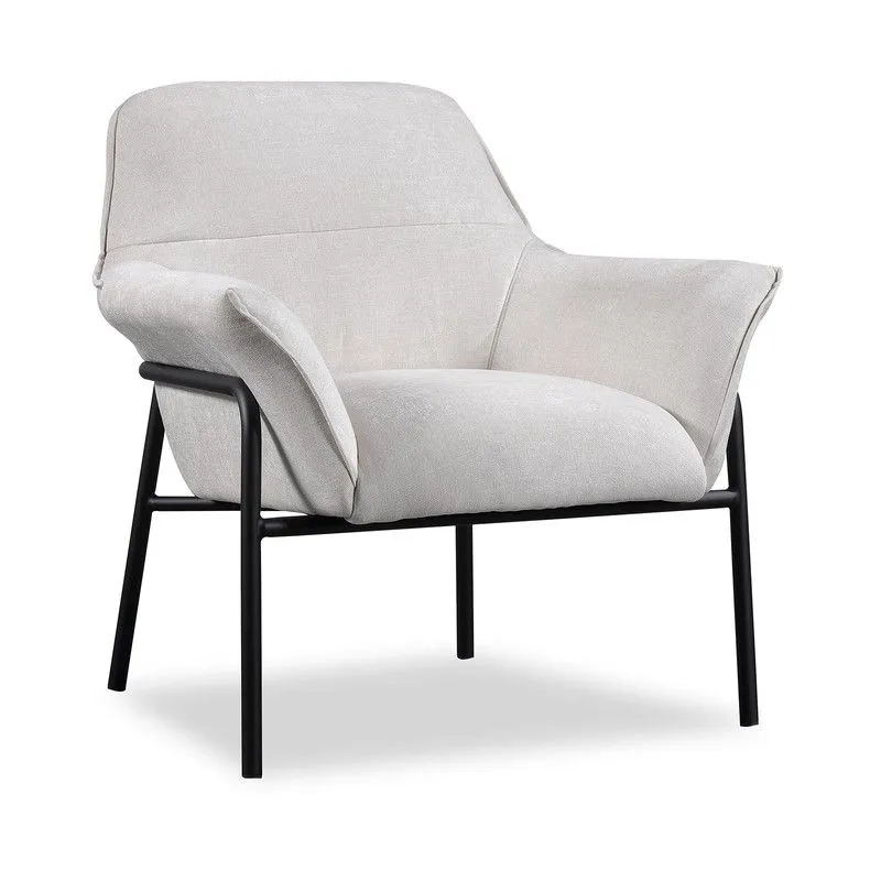 UDINE | Fauteuil rembourré beige 80 x 84 x 90,5 cm