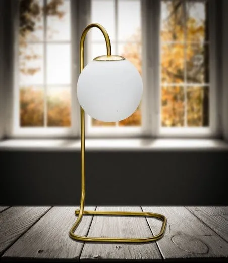 Lampe Glamy Twist Or / Blanc