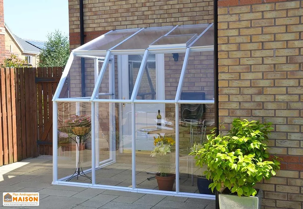 Véranda en Polycarbonate et Acrylique Sunroom Blanche 2m