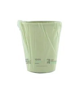 Verre à dents en bambou emballé individuellement bois (1000 pièces)