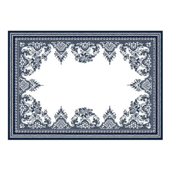 2 SETS DE TABLE DEPAREILLEES BLEU