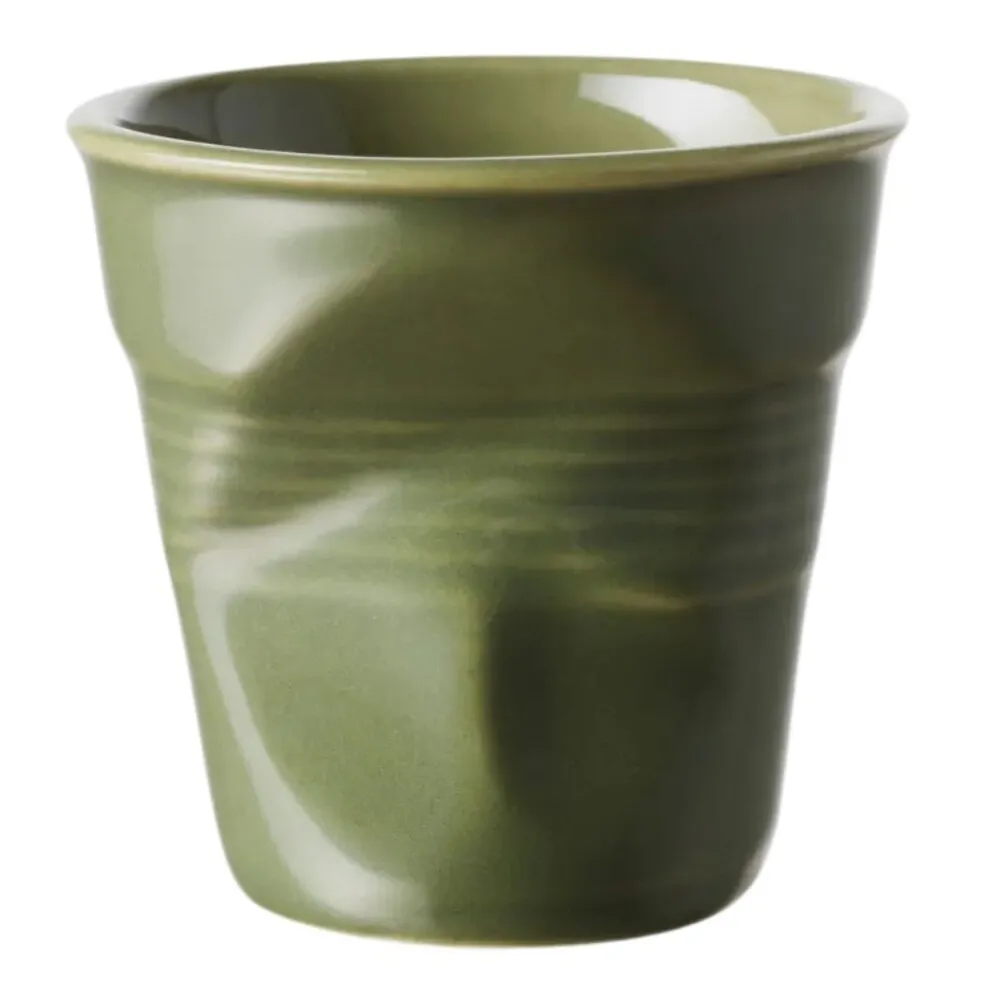 Gobelet froissé espresso 8cl Vert garrigue