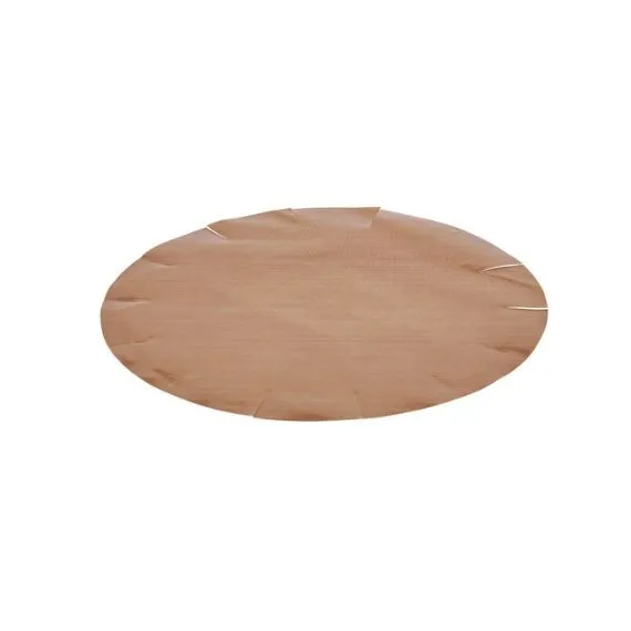 Lot de deux feuilles de cuisson pour moule à tarte rond en inox perforé Air Syst