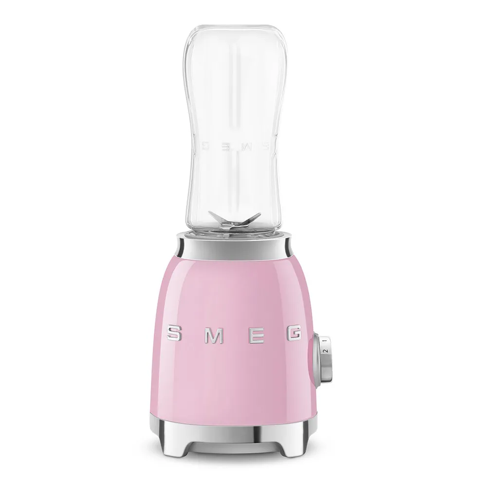 Mini Blender avec 2 bouteilles de 600 ml Vintage Années 50 Rose