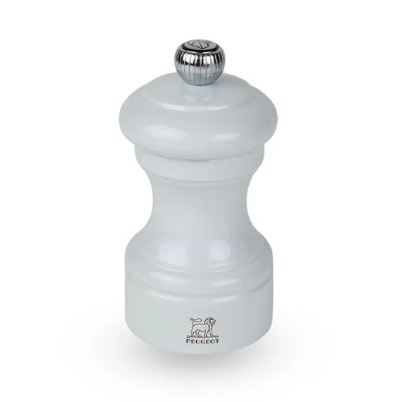 Moulin à poivre manuel en bois laqué, gris perle 10 cm - 4in.