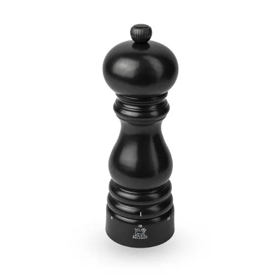 Moulin à poivre manuel en bois, u'Select, noir satin , 18 cm - 7in
