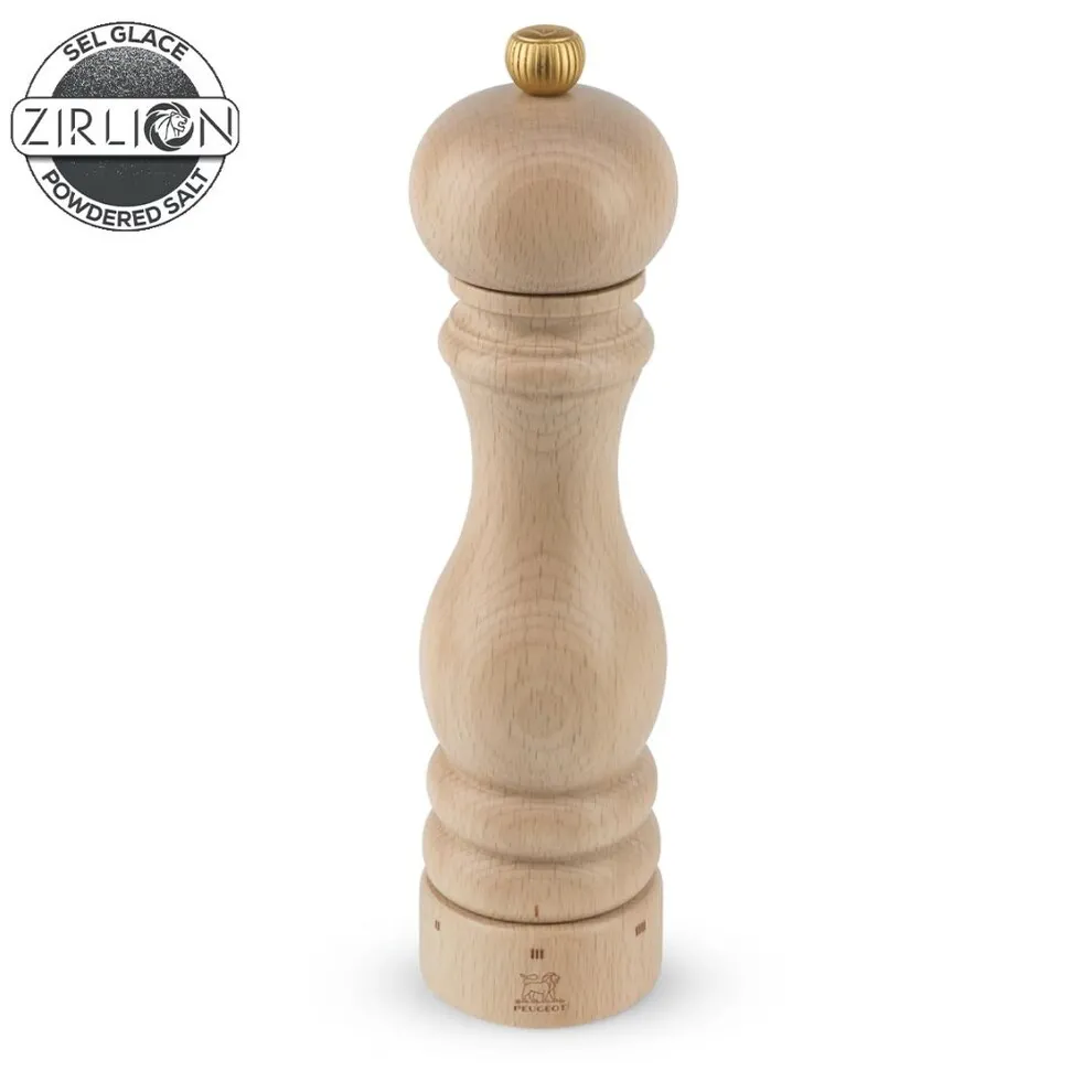 Moulin à Sel Manuel 22 cm en Bois Naturel PARIS U'SELECT Mécanisme Zirlion
