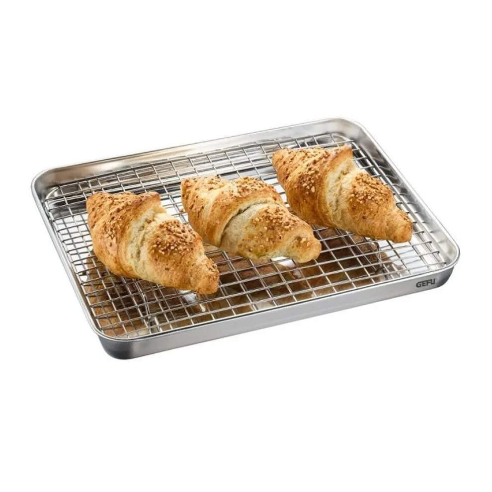 Plaque de cuisson avec grille de refroidissement 31 x 24 cm