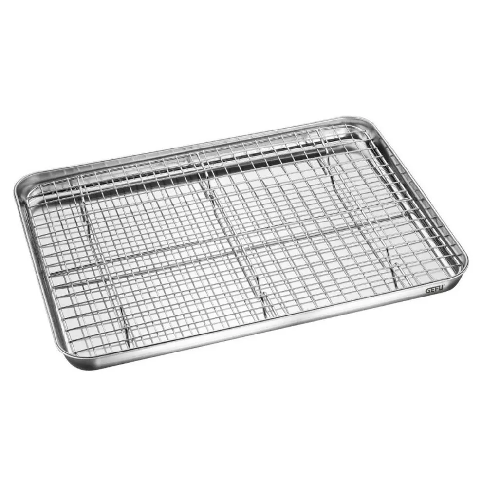 Plaque de cuisson avec grille de refroidissement grand modèle 40 x 30 cm
