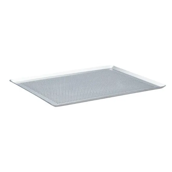 Plaque rectangle inox perfore 40x30