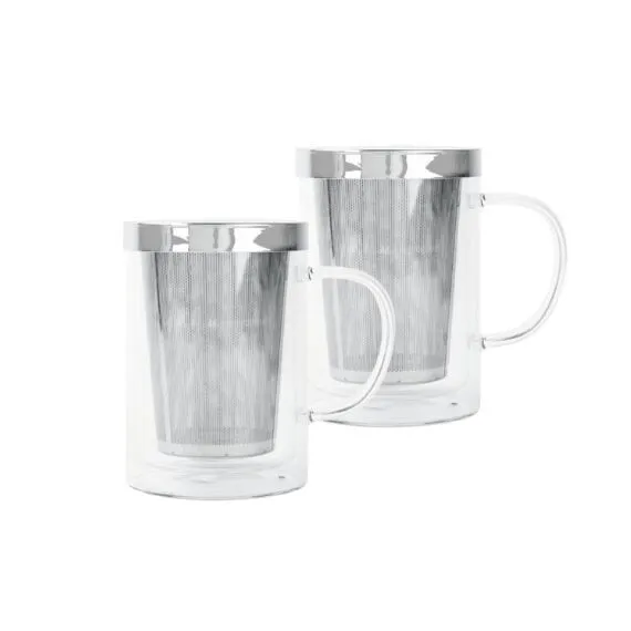 Set 'Tea for Two' 2 tasses à the double paroi 0,4 l Verbena avec un sachet de ti